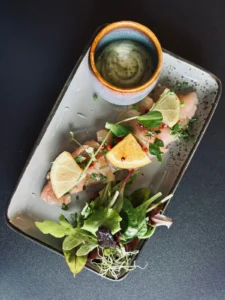 Gravelax de truite aux agrumes